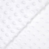 Polaire minky relief blanc