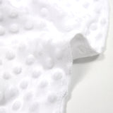 Polaire minky relief blanc