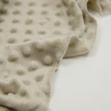 Polaire minky relief taupe