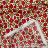 Coton liberty ® Astell Reece rouge au mètre