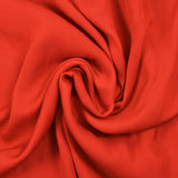 Polyester fluide satiné Alba rouge feu