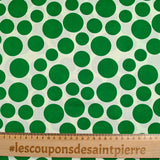 Cotton woven Linen Print Linen Green Pea