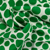 Cotton woven Linen Print Linen Green Pea