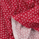 Printed cotton poplin Holly background of wine