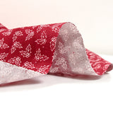 Printed cotton poplin Holly background of wine