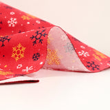 Cotton Popeline Printed Snow Reddrop