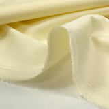 Popeline de coton satinée jaune beurre