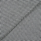 Coton Vichy 3mm noir et blanc
