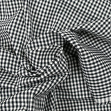 Coton Vichy 3mm noir et blanc