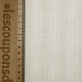 Voile de coton ajouré fantaisie blanc cassé