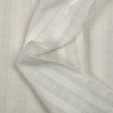 Voile de coton ajouré fantaisie blanc cassé