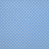 Cotton stung printed pea blue background