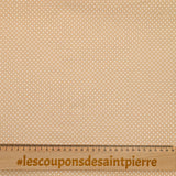 Cotton printed cotton dotted Camel background