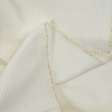 Velours côtelé polycoton 4 mm blanc cassé