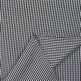 Polyester Vichy 2 mm white and black