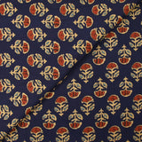 Coton indien imprimé Jhansi fond marine