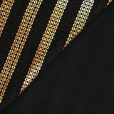 Maille bisous et sequins dorés fond noir