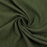 Crépon de polyester effet seersucker vert militaire