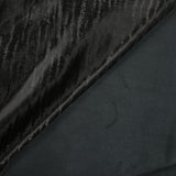 Suédine jersey animal fond noir