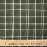 Noah khaki background cotton flannel
