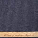 Jean's coton chevrons en jacquard bleu foncé
