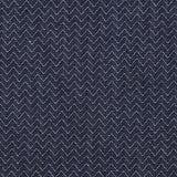 Jean's coton chevrons en jacquard bleu foncé