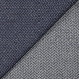 Jean's coton chevrons en jacquard bleu foncé