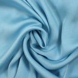 Crêpe satiné de polyester Florencia bleu ciel