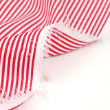 Striped polyester 2mm red white background