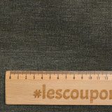 Velours de coton ras kaki et gris