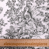 Cotton dive black Jouy