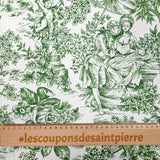 Cotton stuck in Green Jouy