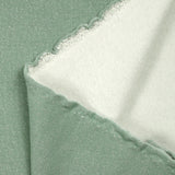 Thick minkee lurex céladon sweatshirt