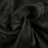 Crepe iridiscente de poliéster negro