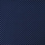 Lou printed viscose with polka dots 2mm navy background
