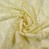 Dentelle polyester Ximena jaune pâle