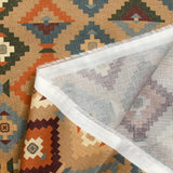Fine Mosaic printed cotton Aztec Camel background