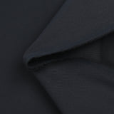 Gabardine de coton élasthanne bleu nuit
