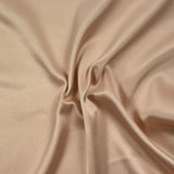 Heavy satin crepe rosé champagne