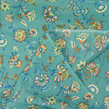 Crêpe de chine Claudia fond vert d'eau