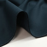Twill de coton bleu pétrole