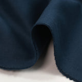 Gabardine de coton élasthanne bleu foncé