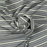 Clexión de ECRU polyviscosa tejida y scratch negro