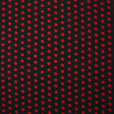 Viscose imprimée à pois 8mm rouge fond noir
