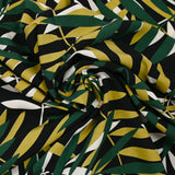 Viscose imprimée jungle fond noir