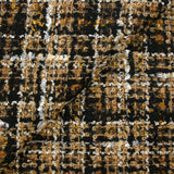 Tweed polyester lurex beige et noir