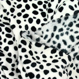 Polaire doudou imprimée dalmatien noir et blanc