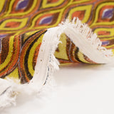 Crécon Viscose Lurex Printed Curry and Orange River River
