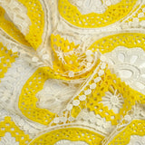 Maille crochet soleil festonnée