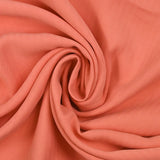 Viscose effet cupro chevrons rose corail